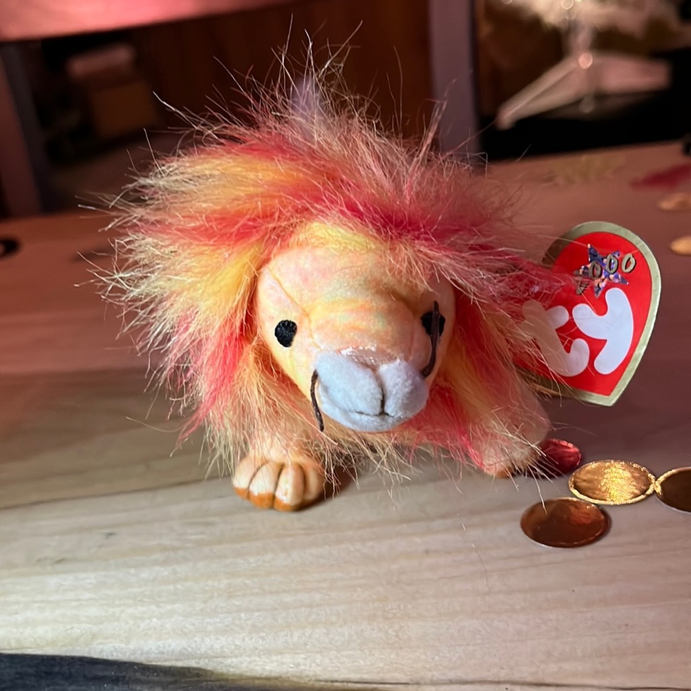 Vintage Teenie Beanie Babies.  Still Has His Heart Attached. - Picture 1 of 4